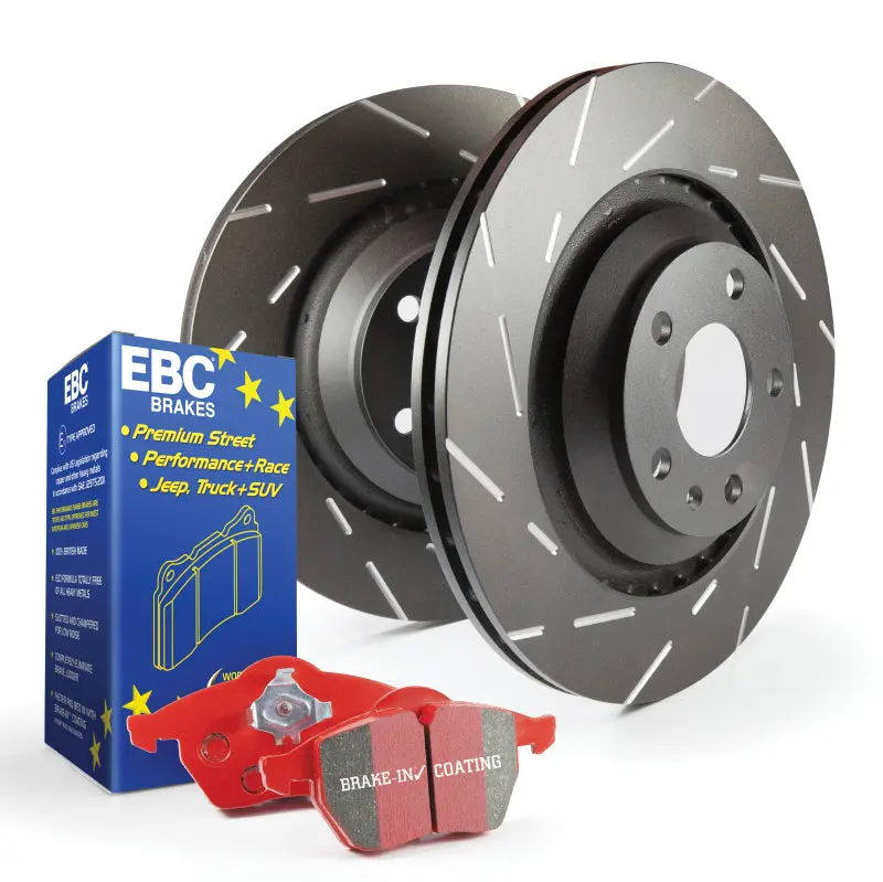 Ebc Redstuff S4 Brake Kit: Performance Pads + Usr Drilled & Slotted Rotors 2