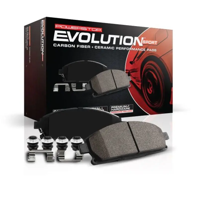 Power Stop 14-19 Fiat 500L Front Z23 Evolution Sport Brake Pads W/Hardware 2