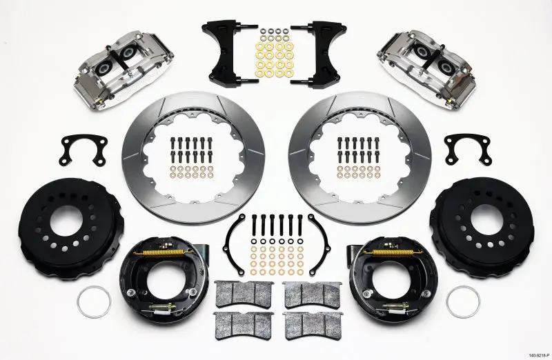 Wilwood Narrow Superlite 4R Rear Parking Brake Kit – 12.88" Rotor, Polished Finish, Big Ford New Style, 2.36" Offset 1