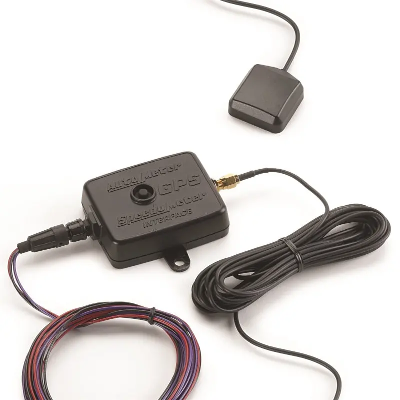 Autometer Gps Ground Speed Kit — 10 Hz Frequency Output With Antenna And Interface Module, Black Finish 1