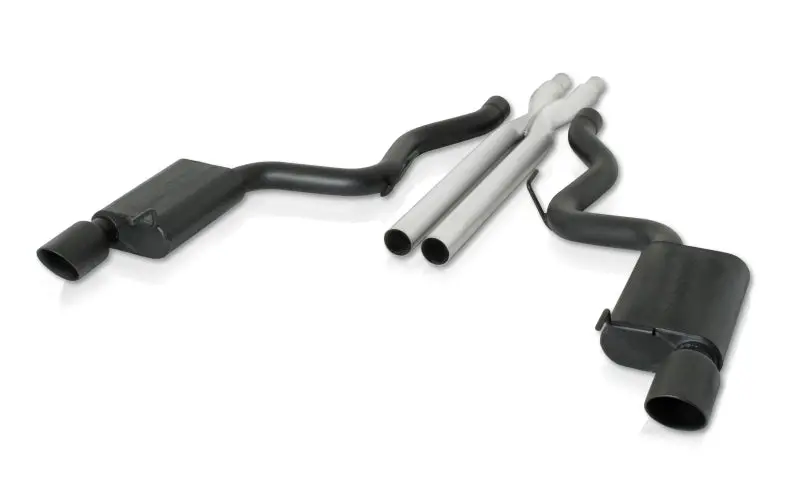 Gibson 15-17 Ford Mustang Gt 5.0L 3In Cat-Back Dual Exhaust - Black Elite (Ceramic) 1