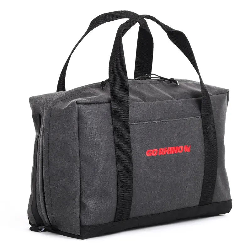 Go Rhino Xventure Recovery Gear Bag – 12Oz Waxed Canvas, 7.5X11.5X18In (Closed), Black 1