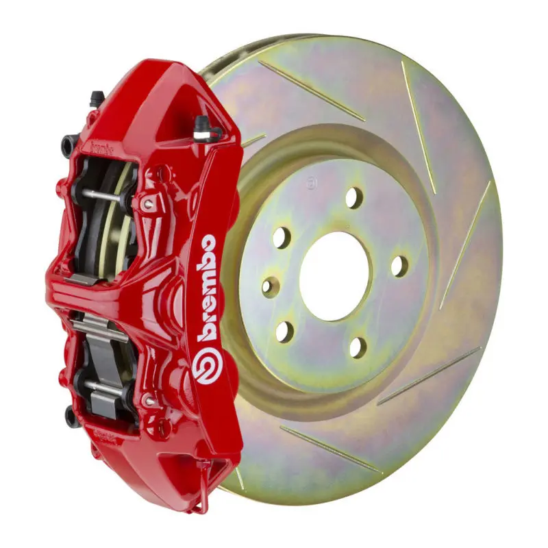 Brembo 6-Piston Front Brake Kit For 2005–2014 Mustang Gt (Non-Abs), 355X32Mm Slotted Rotors 1