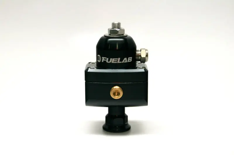 Fuelab 575 Adjustable Mini Fuel Pressure Regulator — 10–25 Psi, -6An Inlet & Dual -6An Outlets, Black Anodized 1
