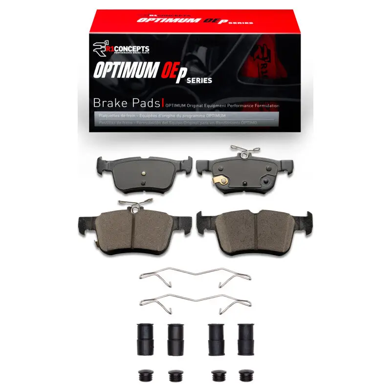 R1 2013-2024 Ford Police Responder Hybrid Rear R1 Optimum Oe Pads & Hardware Kit 1