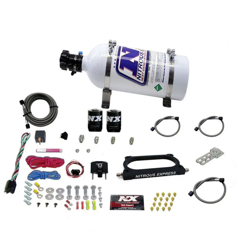 Nitrous Express Plate Nitrous System For 2007–2014 Ford Mustang Gt500 – 50–250 Hp With 5-Lb Bottle 1