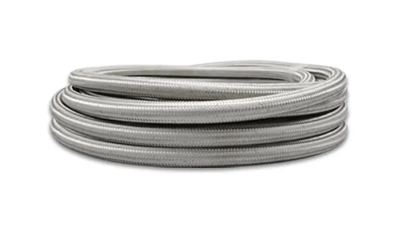 Vibrant Ss Braided Flex Hose With Ptfe Liner -12 An (20 Foot Roll) 1